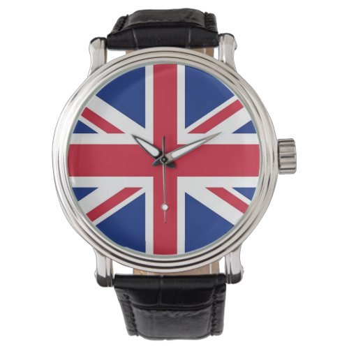 Patriotic watch with Flag of United Kingdom