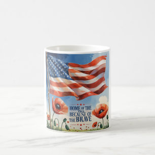 Patriotic Water Bottle – Memorial Day Tribute with Coffee Mug