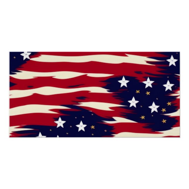 Patriotic Waves Poster (Front)