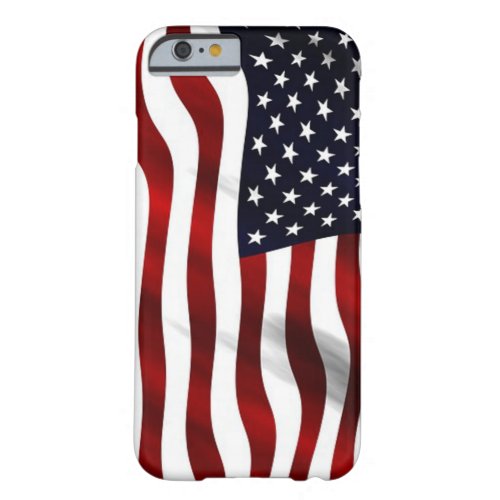 Patriotic Waving American Flag Barely There iPhone 6 Case