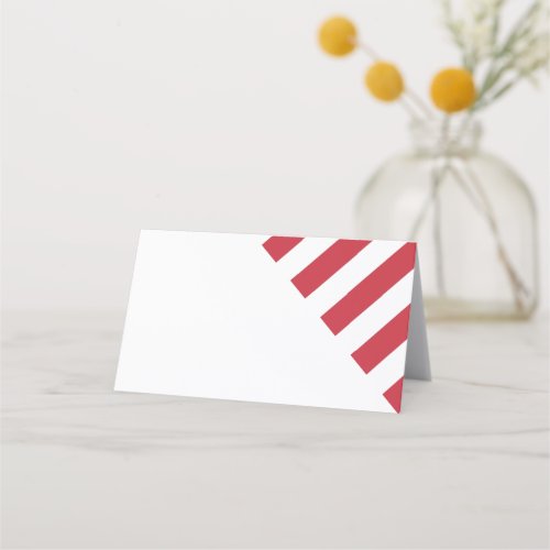Patriotic Wedding Folded Place Card