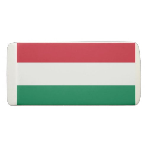 Patriotic Wedge Eraser with flag of Hungary