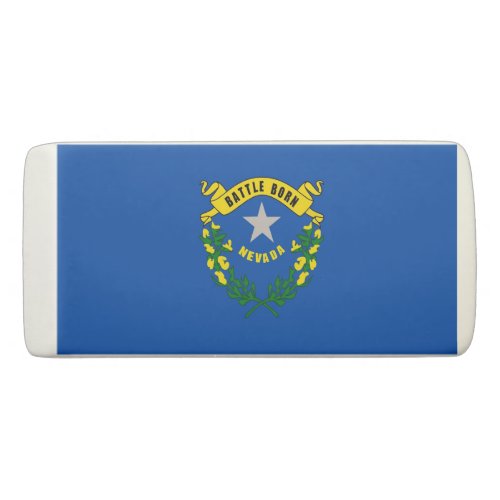 Patriotic Wedge Eraser with flag of Nevada