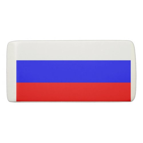 Patriotic Wedge Eraser with flag of Russia