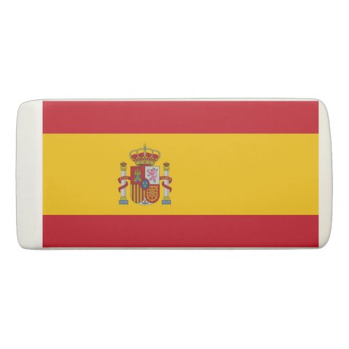 Patriotic Wedge Eraser with flag of Spain