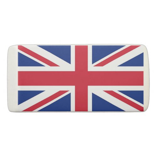 Patriotic Wedge Eraser with flag of United Kingdom