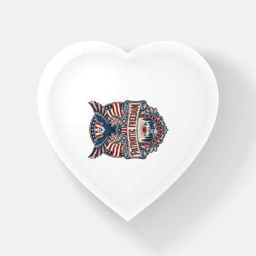 Patriotic Wellness Retreat Vector Graphic Tee Paperweight