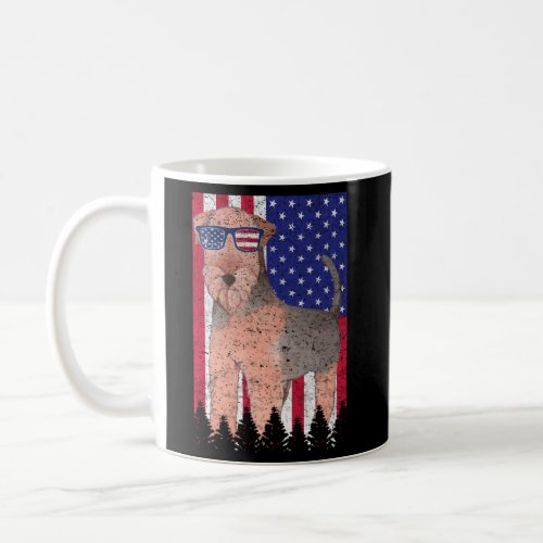 Patriotic Welsh Terrier Dog Usa Pride American Fla Coffee Mug
