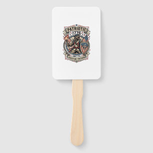 Patriotic Werewolf Patriot Horror Monster Patriot Hand Fan