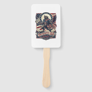 Patriotic Werewolf Patriot Horror Monster Patriot Hand Fan