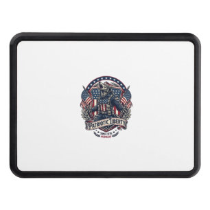 Patriotic Werewolf Patriot Horror Monster Patriot Hitch Cover