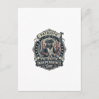 Patriotic Werewolf Patriot Horror Monster Patriot Postcard