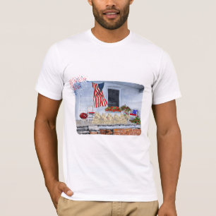 Patriotic Wheaten Scotties Await Big Parade T-Shirt