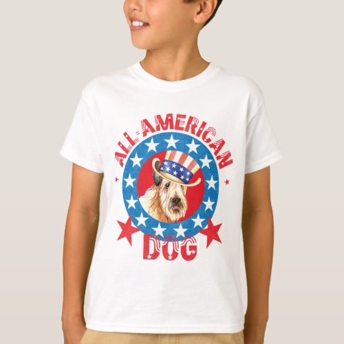 Patriotic Wheaten T_Shirt