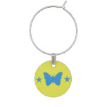 Patriotic wine charm with Flag of Bady Bassit