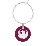 Patriotic wine charm with Flag of Phoenix City