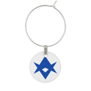 Patriotic wine charm with Flag of Toyota City