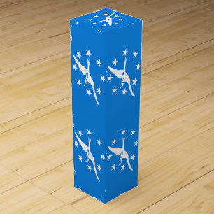 Patriotic wine gift box  Flag of Corpus Christi