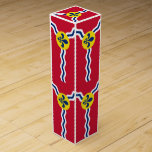 Patriotic wine gift box, Flag of St. Louis, USA Wine Box