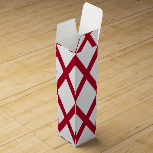 Patriotic wine gift box with Flag of Alabama