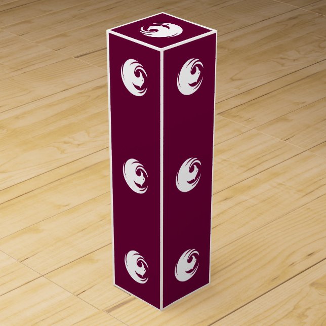 Patriotic wine gift box with Flag of Phoenix City (Front)