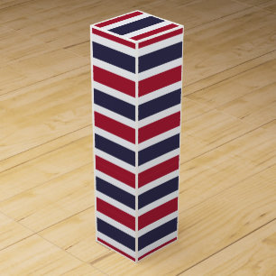 Patriotic wine gift box with Flag of Thailand