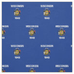 Patriotic Wisconsin State Flag Fabric