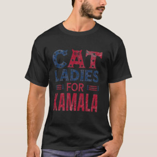 Patriotic Women Cat Ladies for Kamala T Shirt