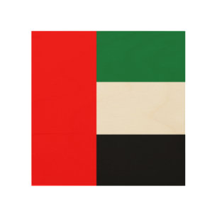 Patriotic wood canvas with Flag of Albania