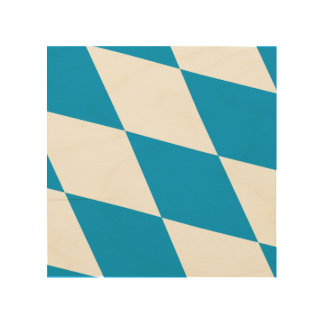 Patriotic wood canvas with Flag of Bavaria
