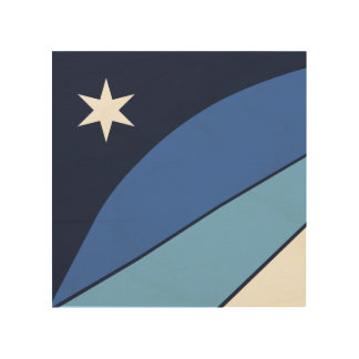 Patriotic wood canvas with Flag of Columbia, SC