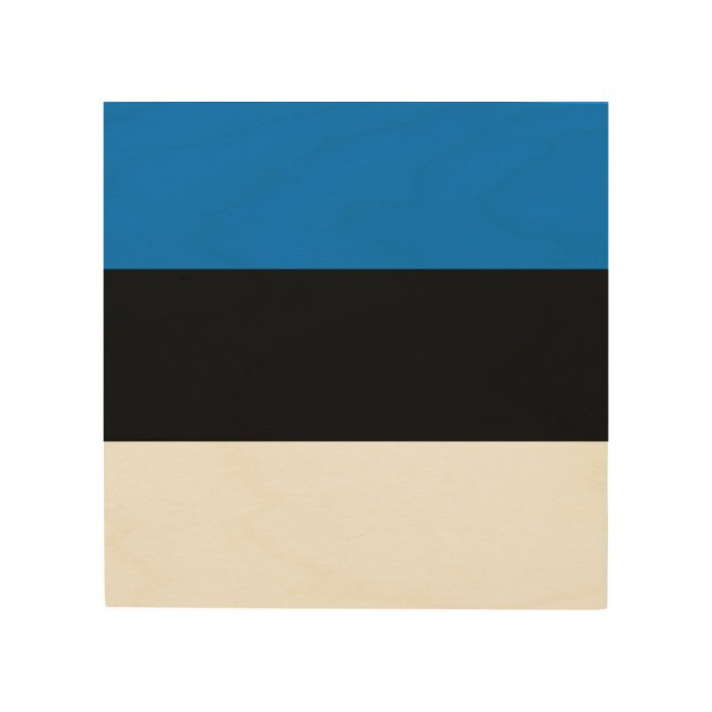 Patriotic wood canvas with Flag of Estonia (Front)
