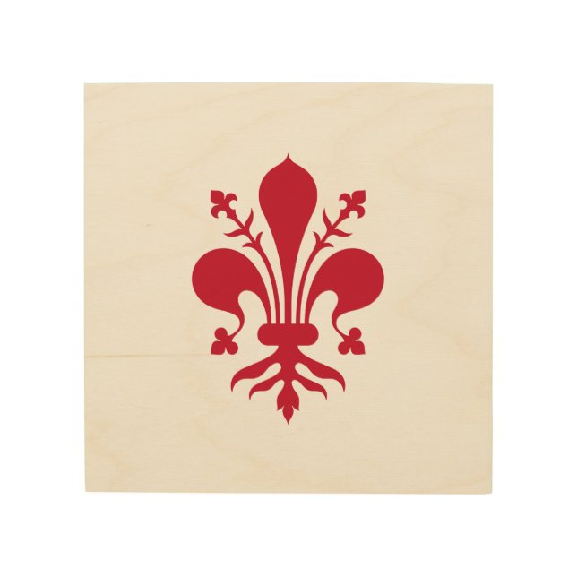 Patriotic wood canvas with Flag of Florence (Front)