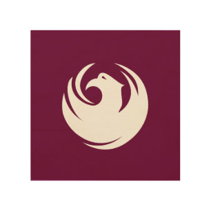 Patriotic wood canvas with Flag of Phoenix City