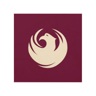 Patriotic wood canvas with Flag of Phoenix City