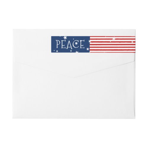 Patriotic Wraparound Holiday Address Labels