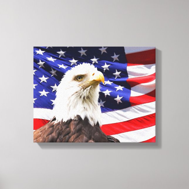Patriotic Wrapped Canvas Print (Front)