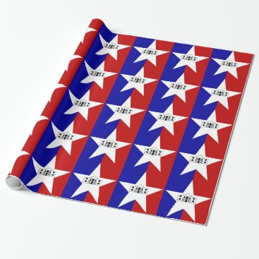 Patriotic wrapping paper Flag of San Antonio Patriotic wrapping paper Flag of San Antonio