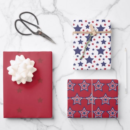 Patriotic  wrapping paper sheets