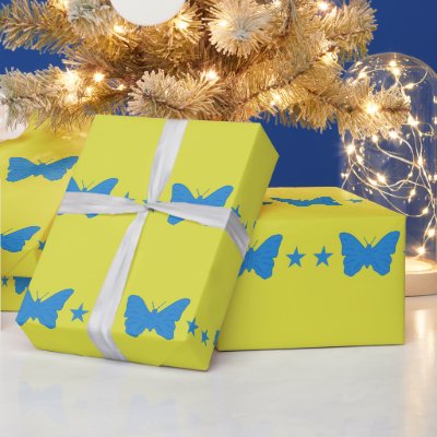 Patriotic wrapping paper with Flag of Bady Bassit