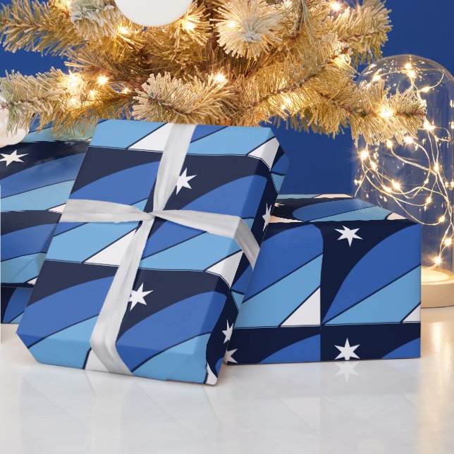 Patriotic wrapping paper with Flag of Columbia (Holidays)