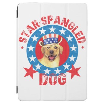 Patriotic Yellow Lab Ipad Air Cover by DogsInk at Zazzle