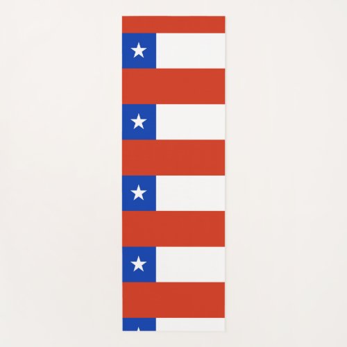 Patriotic Yoga Mats with flag of Chile