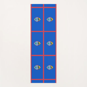 Patriotic Yoga Mats with flag of Guam, USA