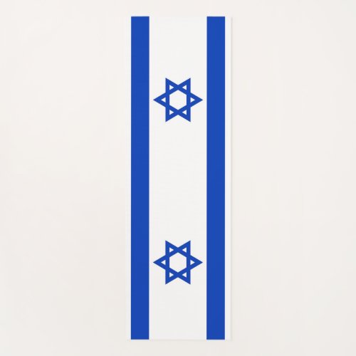 Patriotic Yoga Mats with flag of Israel
