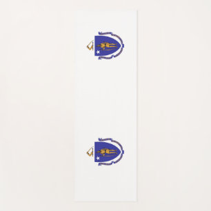 Patriotic Yoga Mats with flag of Massachusetts