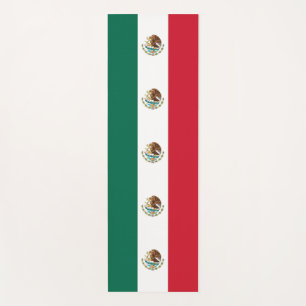 Patriotic Yoga Mats with flag of Mexico