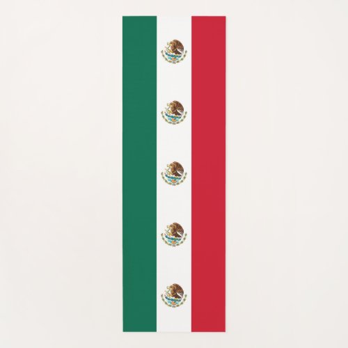 Patriotic Yoga Mats with flag of Mexico