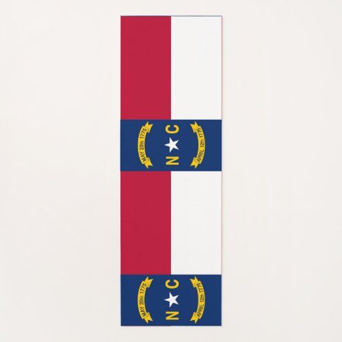 Patriotic Yoga Mats with flag of North Carolina