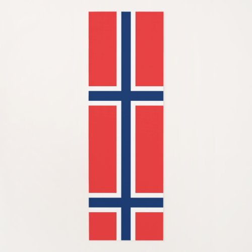 Patriotic Yoga Mats with flag of Norway